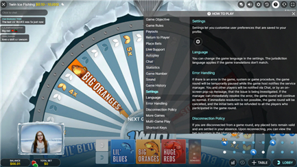 Ice Fishing – Impostazioni